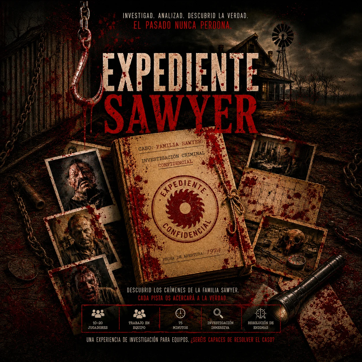 Expediente Sawyer, experiencia inmersiva de investigación para grupos
